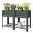 Patio Planter Box,Outdoor Elevated Planter Box,Raised Garden Bed-1581850221