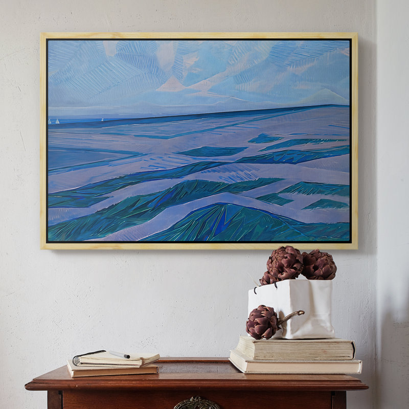 «Dune Landscape», 1871 - Piet Mondrian, toile tendue avec châssis, 16 x 24, Naturel