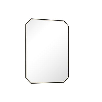 Rohe Flat Metal Beveled Wall Mirror