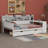 Daybed With Storage Shelves, Multi-Functional Bed With Two Storage Drawers And Study Desk-1998496454
