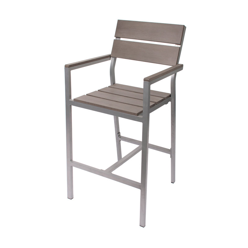 Seaside Counter Stool with Solid Wood Frame