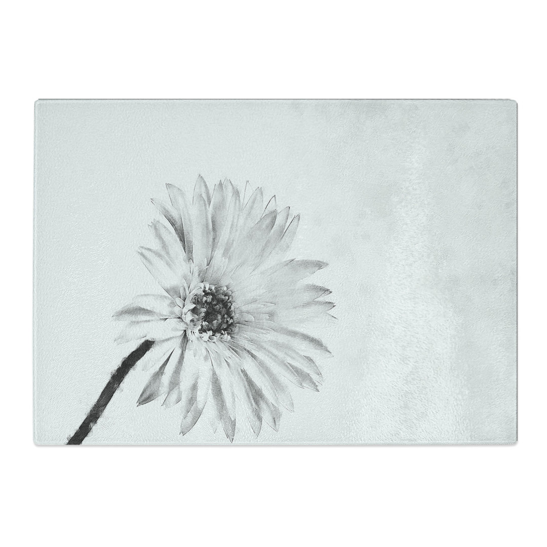 Tempered Glass Flower Chopping Board