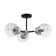 Breit Glass Semi Flush Mount