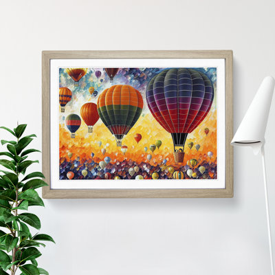 XH1022-6631X Hot Air Balloons Vol.1 Abstract - Single Picture Frame Painting