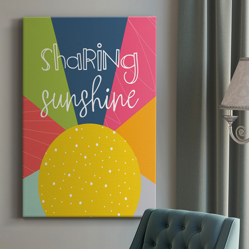 Harji Harji Partage du soleil - Impression sur toile tendue, H 18 po x l 12 po x P 1 po