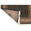 Hand-Knotted High-Quality Black and Brown Runner-57142068