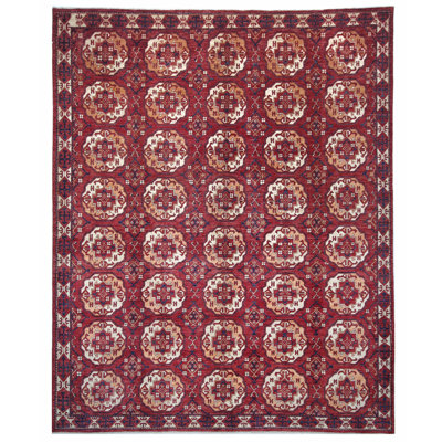 Tapis rouge noué à la main de haute qualité