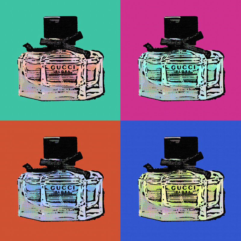 Bottles ala Warhol 24x24