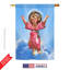 Drapeau maison en polyester 2 côtés divine baby jesus-18886695