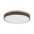Dimmable Modern Perforated Design Round Led Flush Mount With Wood