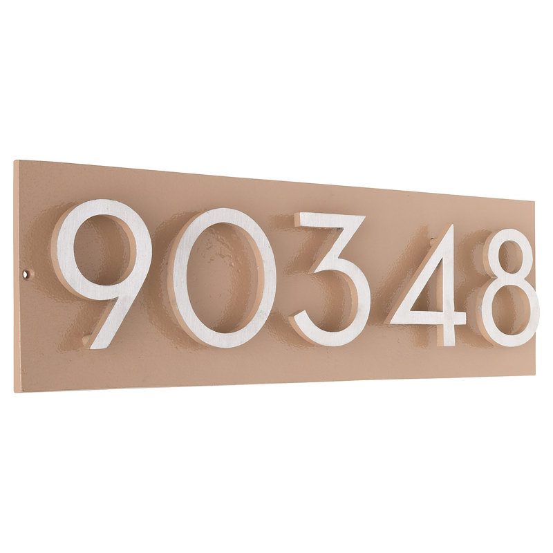 Plaque murale rectangulaire, Taupe / deux tons, Oui