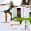 Remise en métal de 10 pi x 12 pi - Ventilé pour une circulation de l'air frais dans le jardin-122504296