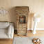 Farmhouse Tall Narrow Storage Cabinet – Rustic Wood Linen Cabinet with 2 Drawers & 2 Doors-818485724