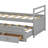 Makemson Twin Captain's Wood Daybed With 3 Storage Drawers, Trundle Bed-893835026