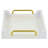Nimue Seascale Pattern Iridescent Tray With Gold Hardware-1712861755