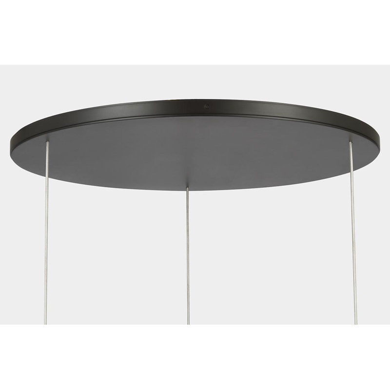 Anne-Marie Barton Armise 28" Drum Chandelier, Matte Carbon