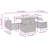  Garden Sofa Set Grey