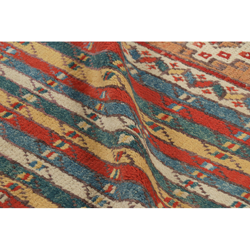 One-of-a-Kind 3'7”x4'11” Hand Knotted Area Rug