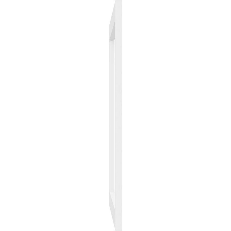 Panneau mural Prescott 3D en blanc, H 18 po x l 34 po x P 0,38 po