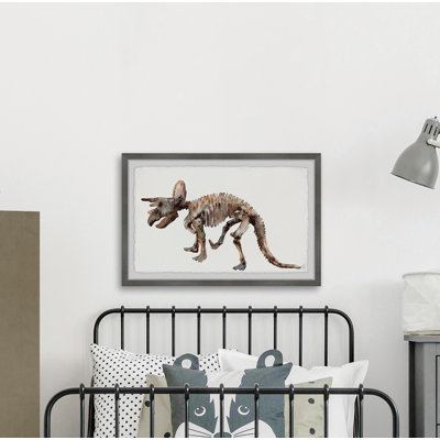 Rieke 'Triceratops Skeleton' Framed Print