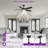 Karlena 52'' Ceiling Fan With Led Lights And Remote Control-116574024-116574026
