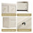 4-Pieces  Bedroom Set, White - 6 and 5 Drawers Dresser And 3 Drawers Nightstand Set Of 2-1421625992-1414027667