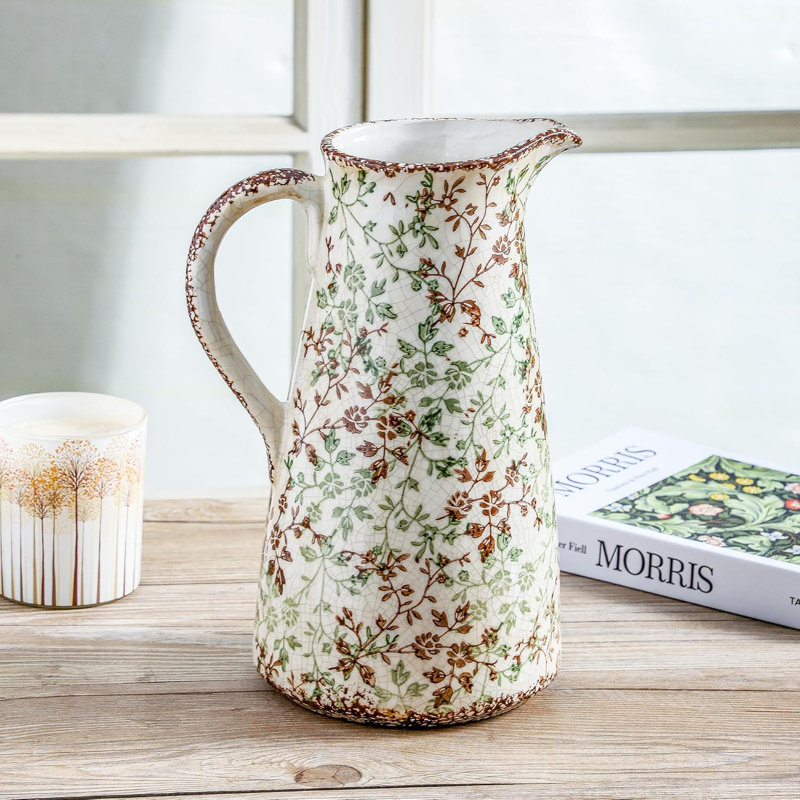 Water Jar Vase With Handle