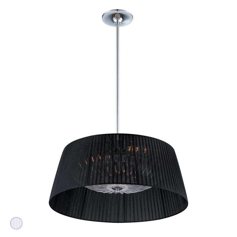 3 - Light Black Drum Pendant