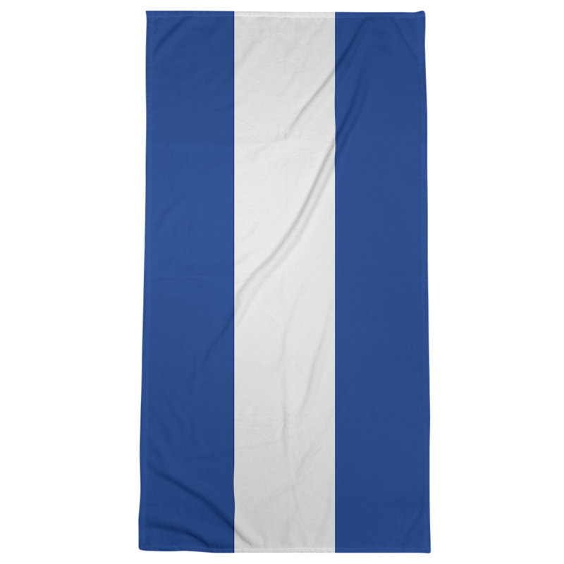 Bath Towel, Royal Blue/White Middle
