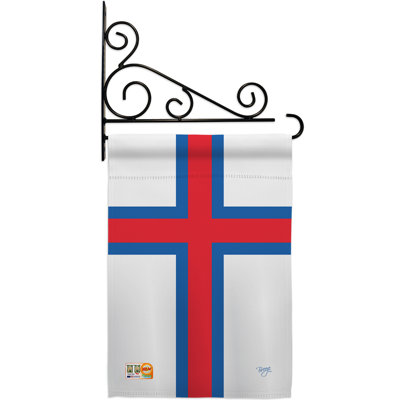 Double Sided 18.5'' H x 13'' W Polyester Flag Set