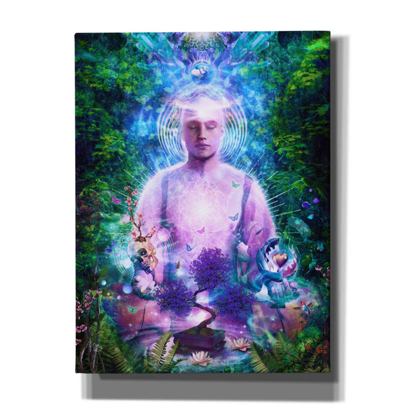 «Eber Daily Meditation On Canvas» par Cameron Gray, reproduction, H 16 po x l 12 po x P 0,75 po