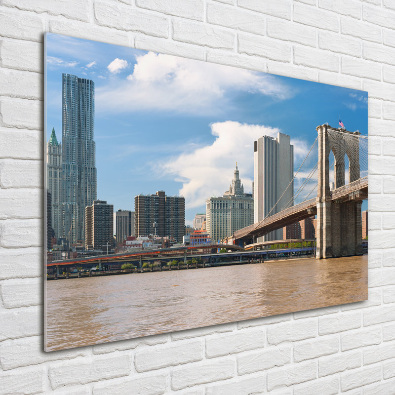 Brooklyn Bridge - No Frame Print on Glass