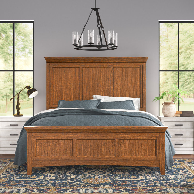 Melfa Platform Storage Bed, Oak, Queen