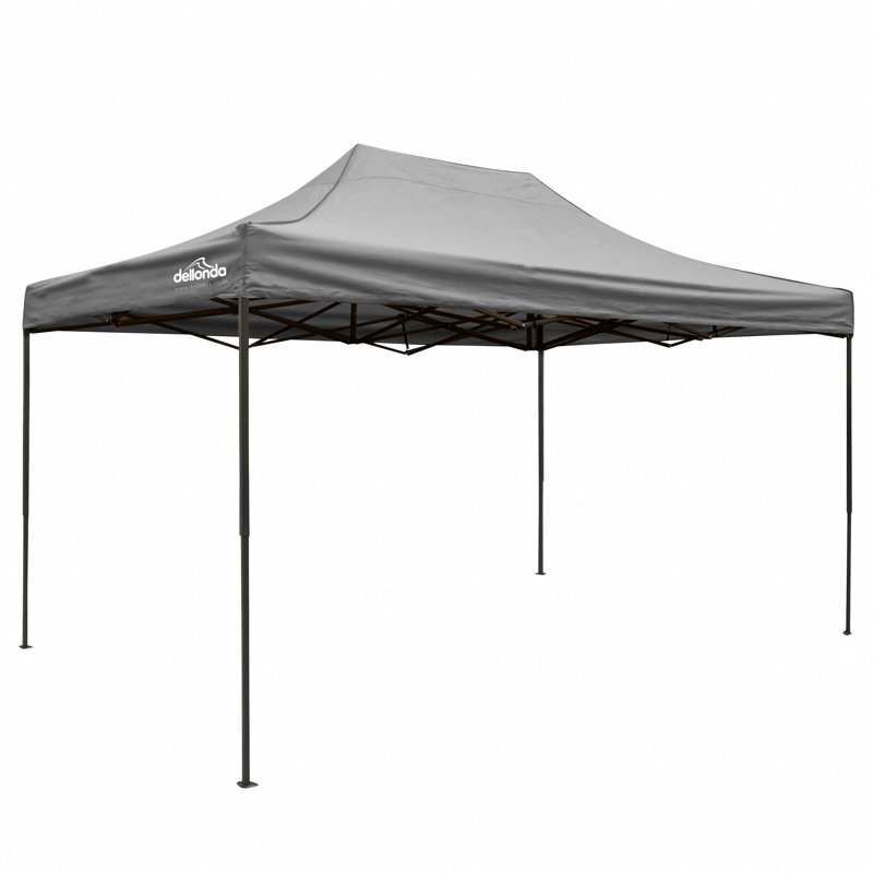 Premium 3m x 4.5m Steel Pop-Up Gazebo, Grey