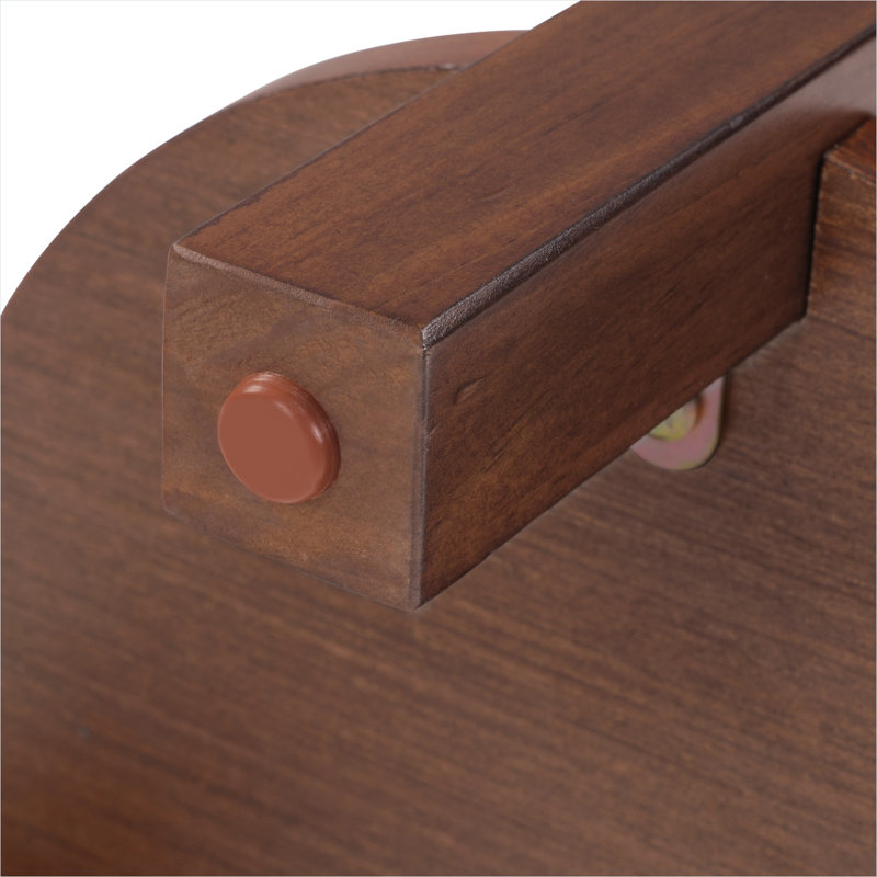 Ensemble de table de bar 3 tabourets en bois massif avec sièges rembourrés rembourrés, peu encombrant et rectangulaire