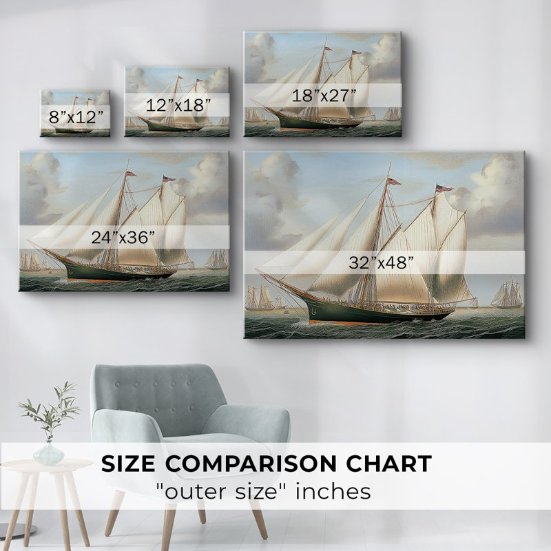 Nautical Series-XCVIII - Cavas enveloppés de galerie, 40 x 60