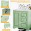 Ensemble de meuble-lavabo simple 29,96 po avec plateau en bois manufacturé Sumeet-1530399549