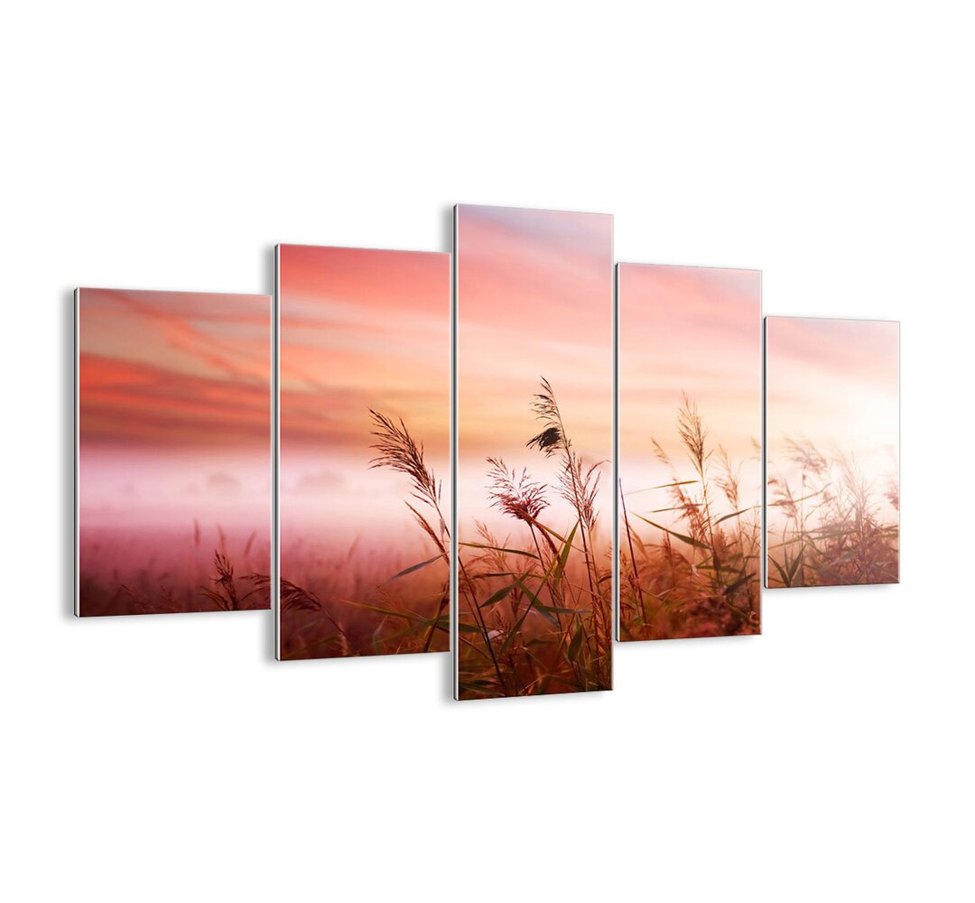 5-tlg. Glasbilder-Set - Fotografie „Kites, Dandelions, Wind”