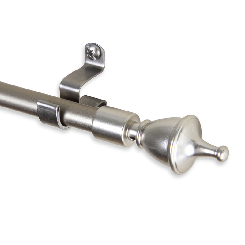 Tringle à rideaux Sima Urn Cafe, 28 po-48 po, Nickel satiné