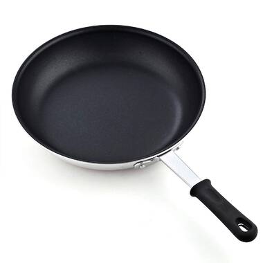 Cooks Standard 02591 Flat Bottom with Lid 11-inch Hard Anodized Nonstick Wok Stir Fry Pan, Black