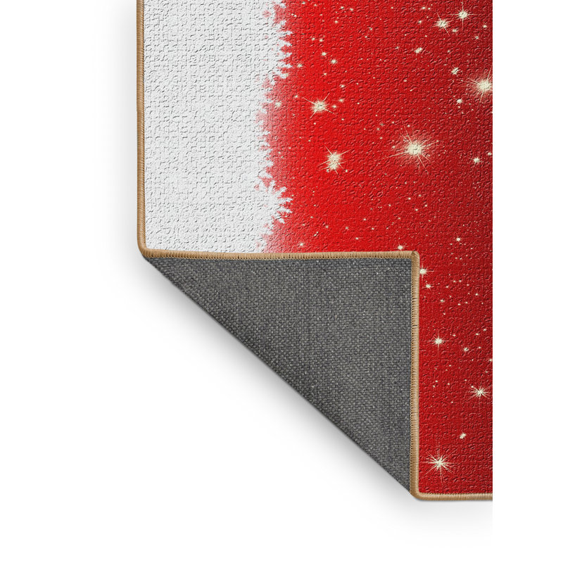 Tapis de noël zone rouge, Rectangle 2 pi x 3 pi