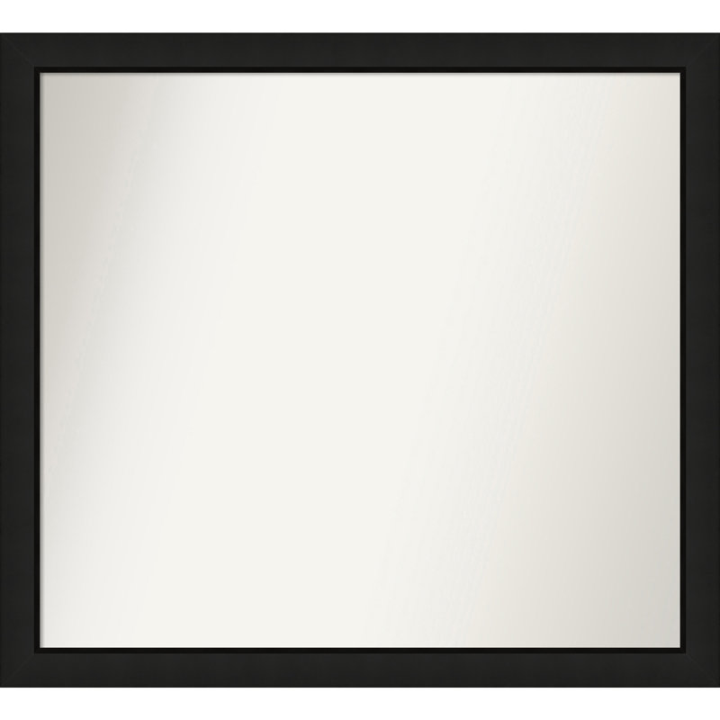 Phil Solid Wood Wall Mirror, Rectangle, 30.25" x 33.25"