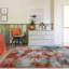 Lara Sundown Power Loom Red/Blue Rug-30327704