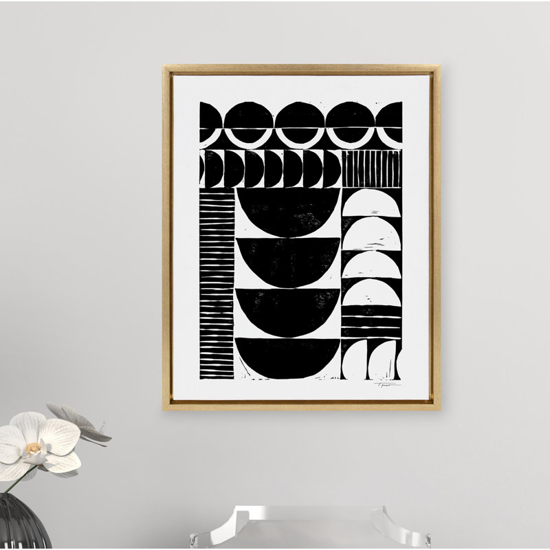 Impression sur toile encadrée Modern, Cadre doré, H 38 po x l 28 po x P 1,63 po