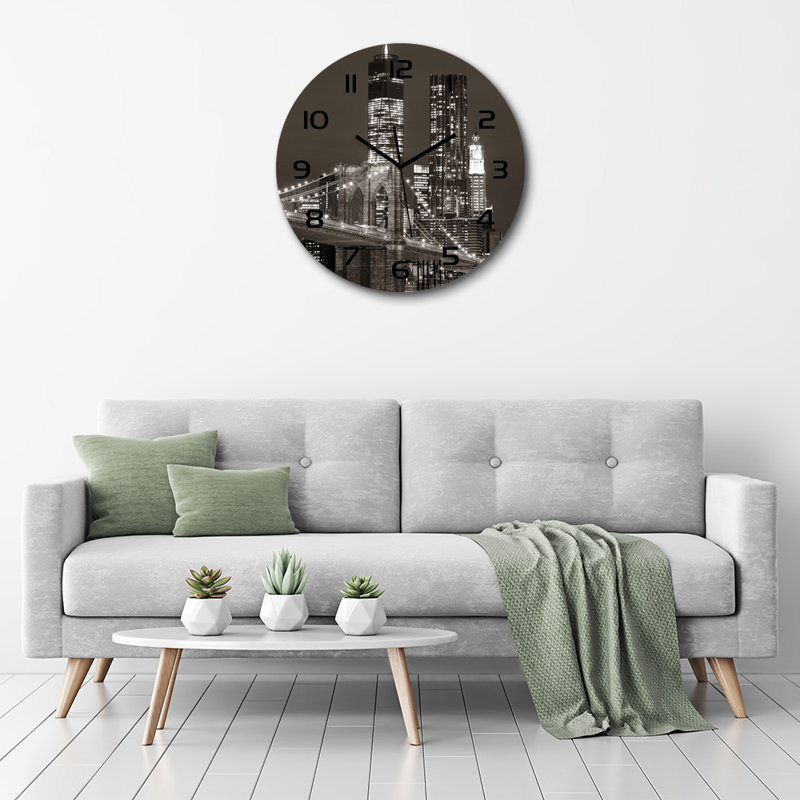 Jessiyah Glass Wall Clock