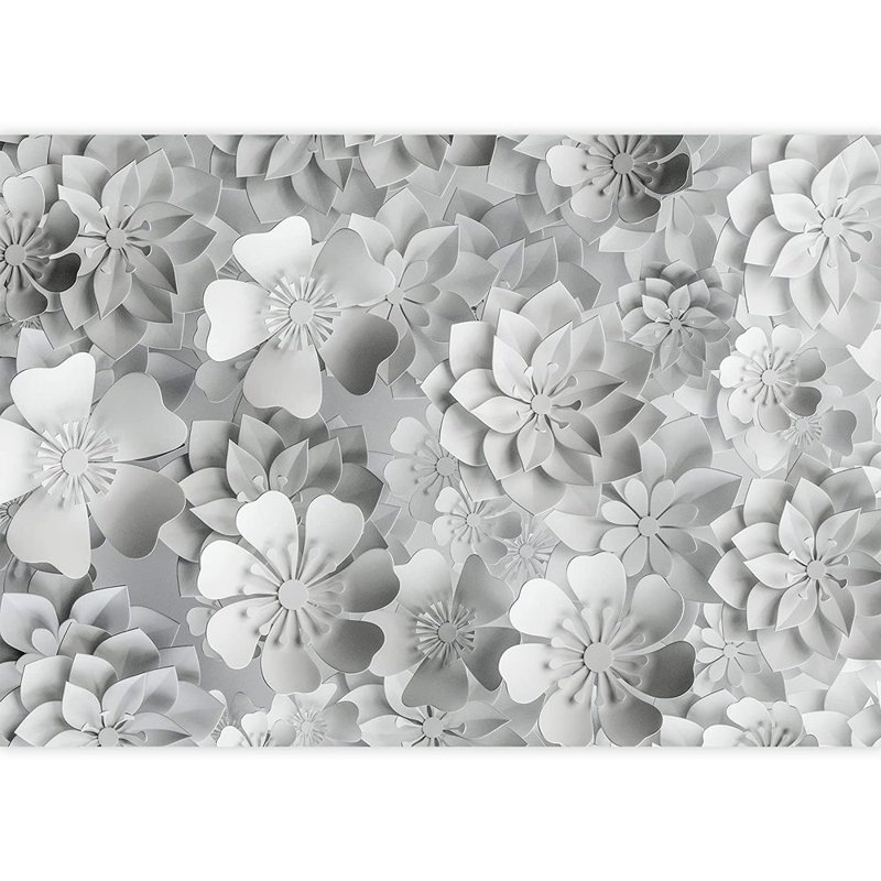 Murale fleurs bicolores, L 66 po x l 96 po