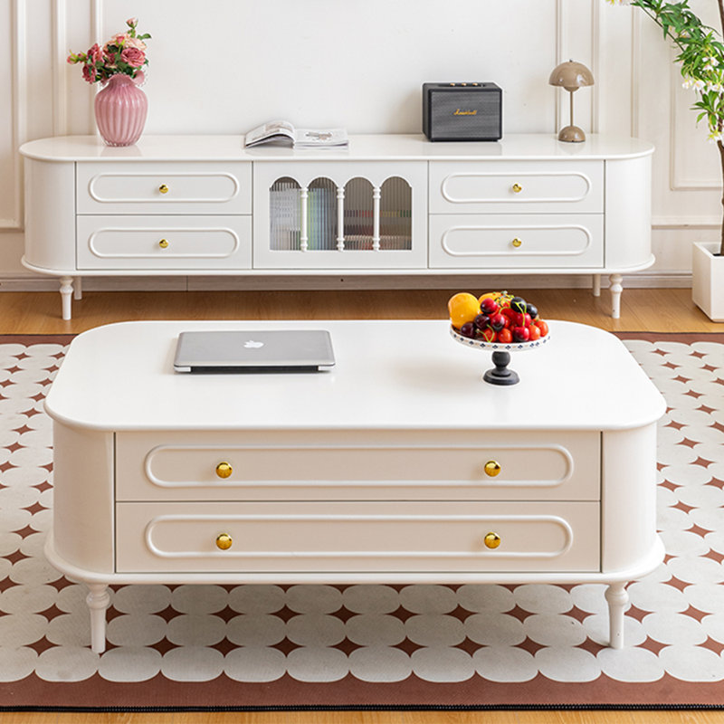 TV cabinet coffee table eco-friendly solid wood
