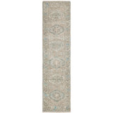 Quinzio Hand Knotted Wool Area Rug in Beige