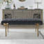 Banc d'appoint rembourré or-1508098135