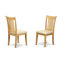 L'ensemble 3 pièces de table et chaises de cuisine contient une table de salle à manger carrée et 2 chaises de salle à manger, chêne-2014921227-2014921461